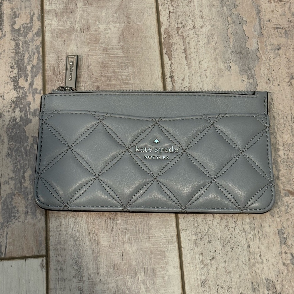 Kate Spade Quilted Blue Wallet